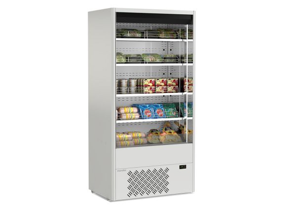 Espositore Murales bianco 10W per salumi e latticini.